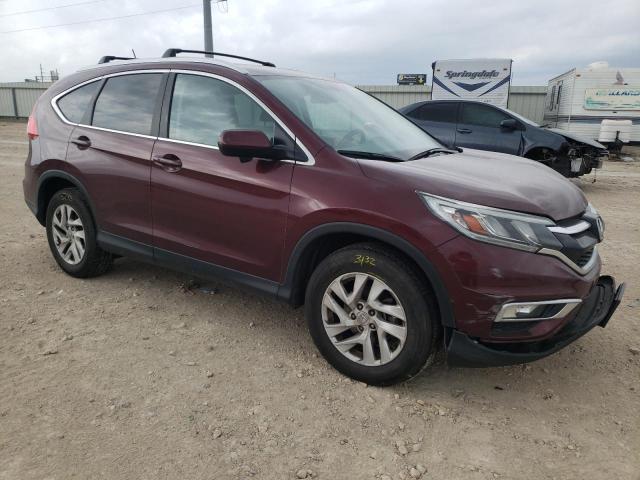 2HKRM4H72FH674893 - 2015 HONDA CR-V EXL MAROON photo 4