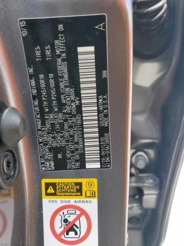 5TDKKRFH1FS118665 - 2015 TOYOTA HIGHLANDER XLE 灰色 照片 14