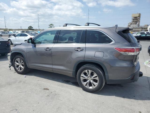 5TDKKRFH1FS118665 - 2015 TOYOTA HIGHLANDER XLE 灰色 照片 2