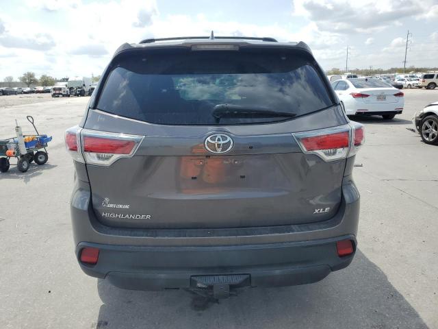 5TDKKRFH1FS118665 - 2015 TOYOTA HIGHLANDER XLE 灰色 照片 6