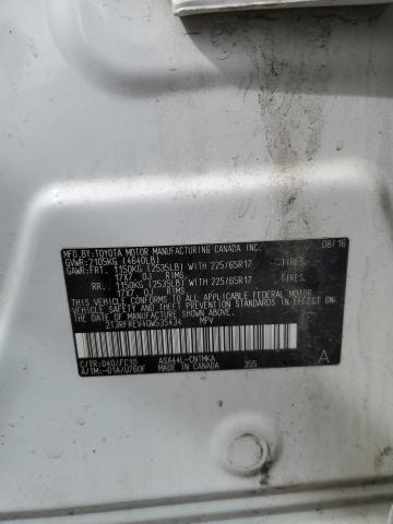 2T3RFREV4GW535434 - 2016 TOYOTA RAV4 XLE WHITE photo 13