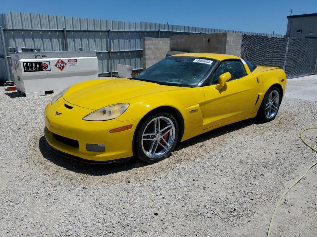 1G1YY26E775121351 - 2007 CHEVROLET CORVETTE Z06 YELLOW photo 1