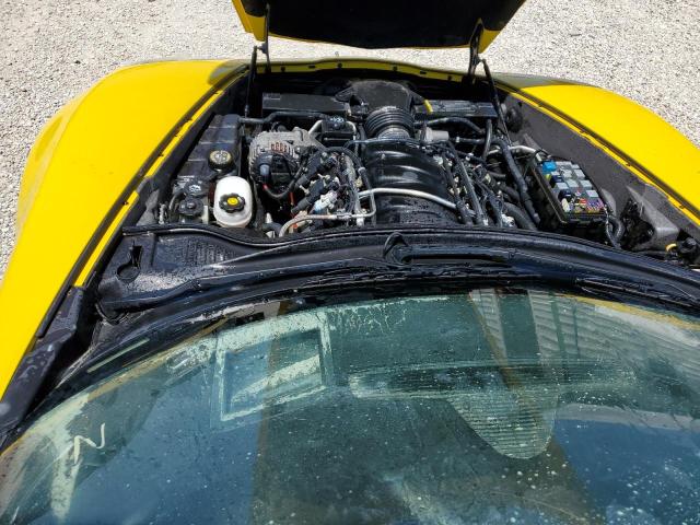 1G1YY26E775121351 - 2007 CHEVROLET CORVETTE Z06 YELLOW photo 11