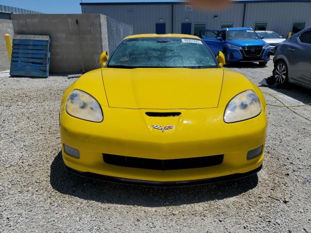 1G1YY26E775121351 - 2007 CHEVROLET CORVETTE Z06 YELLOW photo 5