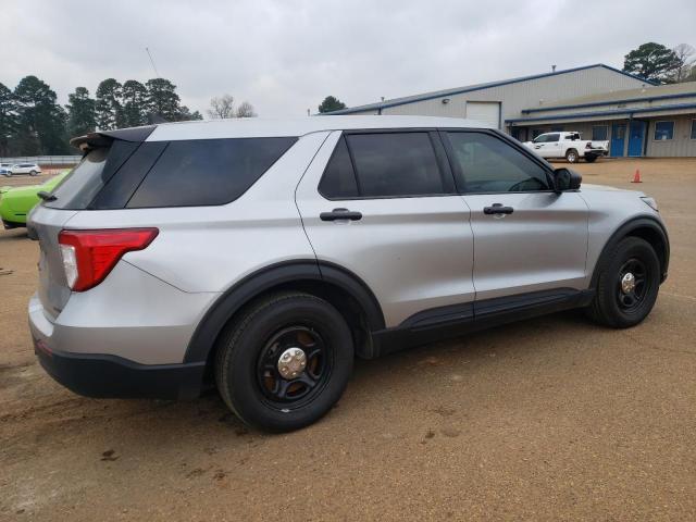 1FM5K8AC6MGC01790 - 2021 FORD EXPLORER POLICE INTERCEPTOR 银色 照片 3