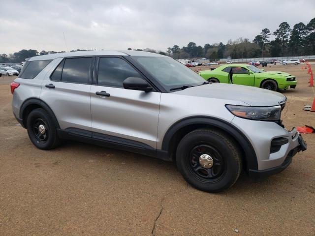1FM5K8AC6MGC01790 - 2021 FORD EXPLORER POLICE INTERCEPTOR 银色 照片 4