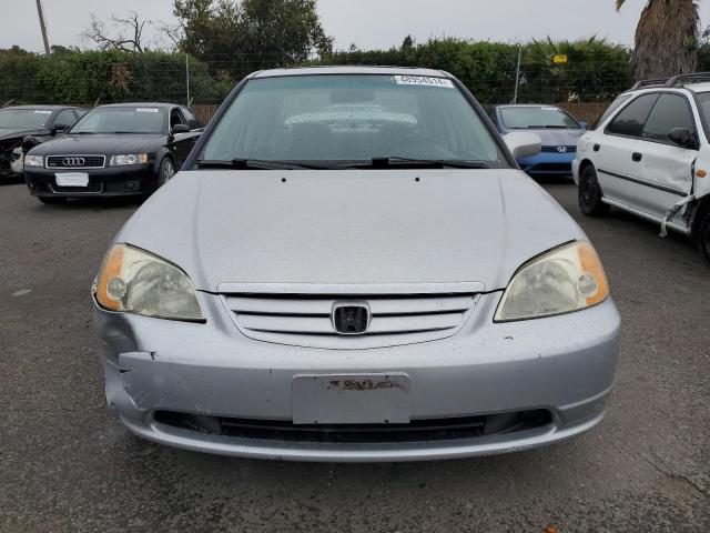 1HGES26781L040909 - 2001 HONDA CIVIC EX GRAY photo 5