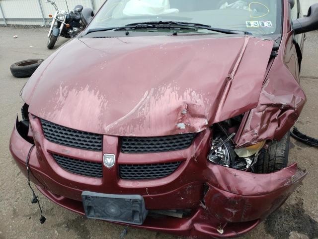 2B4GP44332R778711 - 2002 DODGE CARAVAN EC SPORT RED photo 7