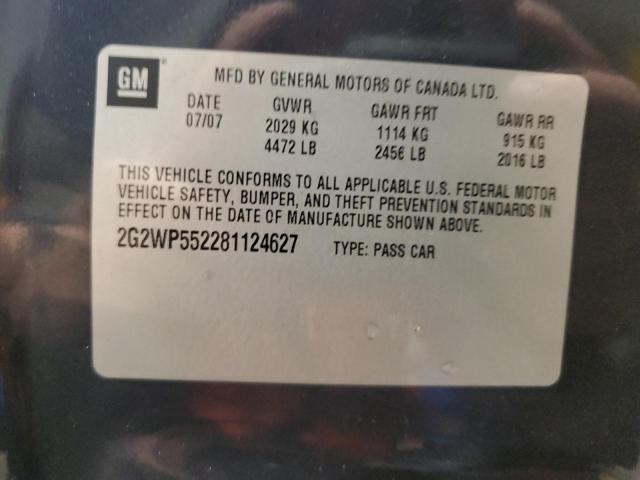 2G2WP552281124627 - 2008 PONTIAC GRAND PRIX 灰色 照片 12