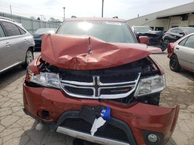 3C4PDDBG8DT507810 - 2013 DODGE JOURNEY SXT ORANGE photo 5