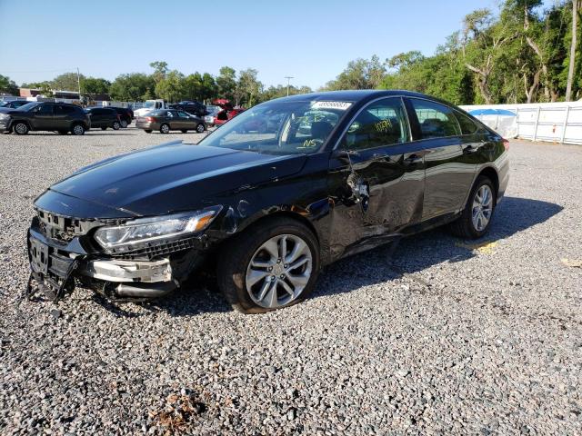 1HGCV1F11JA056983 - 2018 HONDA ACCORD LX BLACK photo 1