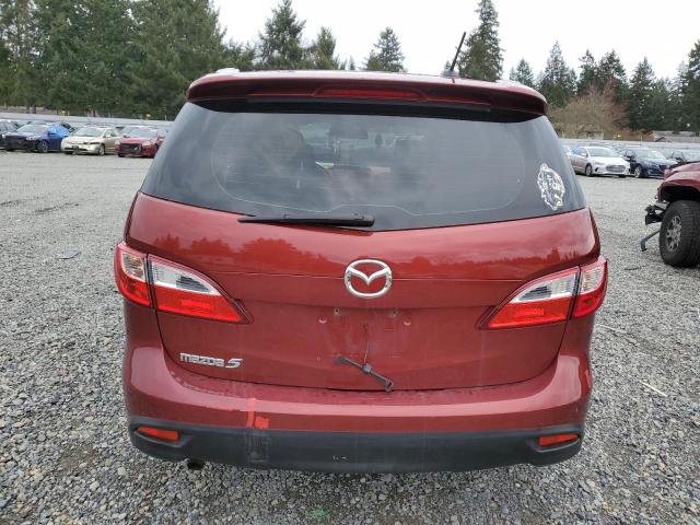 JM1CW2DL9C0102428 - 2012 MAZDA 5 RED photo 6