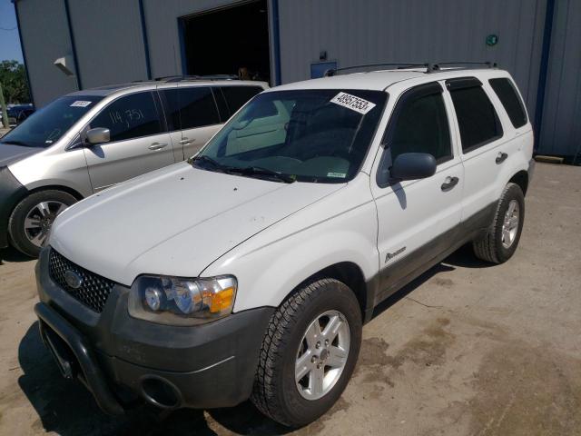 1FMYU96H25KD16578 - 2005 FORD ESCAPE HEV WHITE photo 1