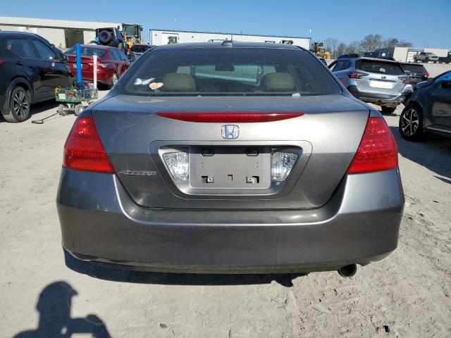 1HGCM56876A111404 - 2006 HONDA ACCORD EX GRAY photo 6