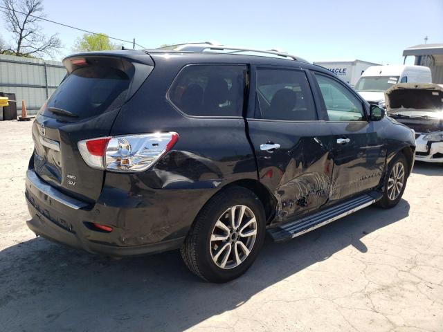 5N1AR2MM7FC678217 - 2015 NISSAN PATHFINDER S BLACK photo 3
