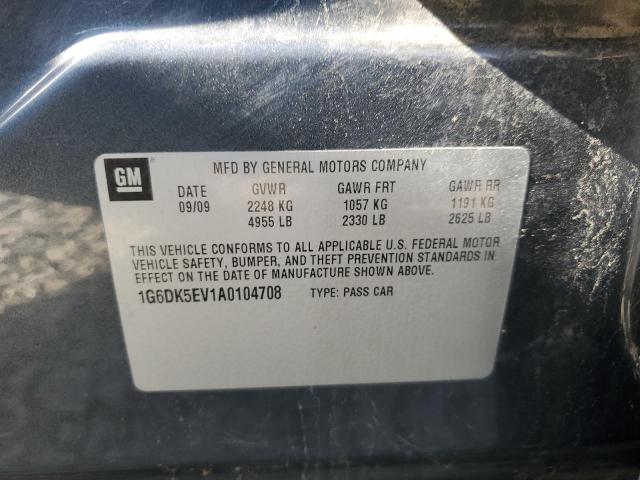 1G6DK5EV1A0104708 - 2010 CADILLAC CTS PERFORMANCE COLLECTION Graphit Foto 12