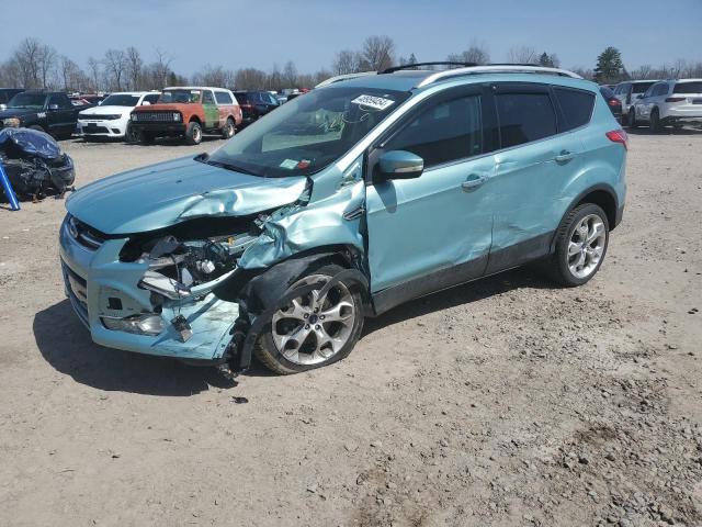 1FMCU9J94DUB76935 - 2013 FORD ESCAPE TITANIUM BLUE photo 1