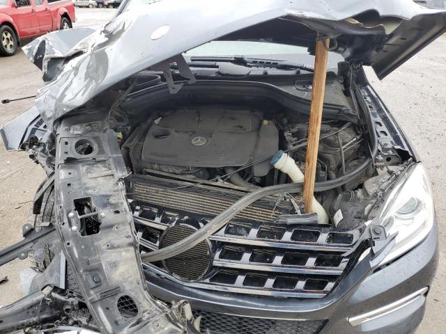4JGDA5HB8CA096035 - 2012 MERCEDES-BENZ ML 350 4MATIC GRAY photo 12