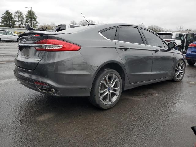 3FA6P0H91HR410347 - 2017 FORD FUSION SE GRAY photo 3