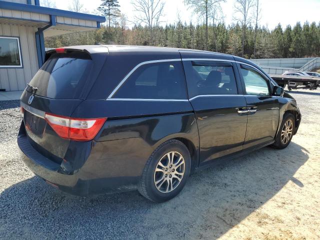 5FNRL5H67CB134109 - 2012 HONDA ODYSSEY EXL BLACK photo 3