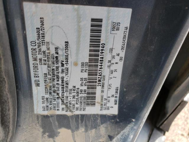 2FMZA57644BA19940 - 2004 FORD FREESTAR SES BLUE photo 13