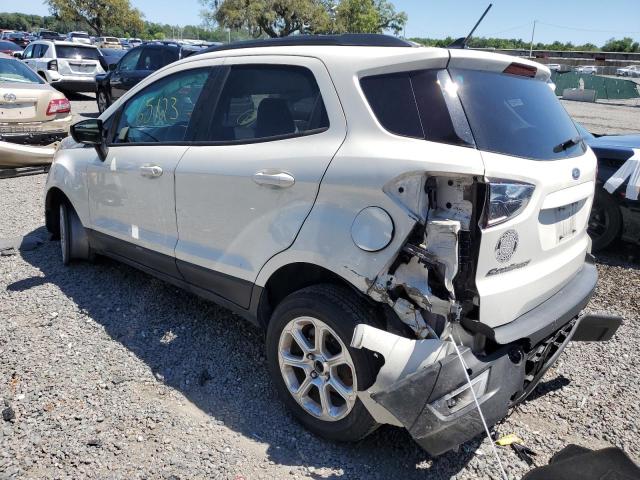 MAJ3P1TE7JC196742 - 2018 FORD ECOSPORT SE WHITE photo 2