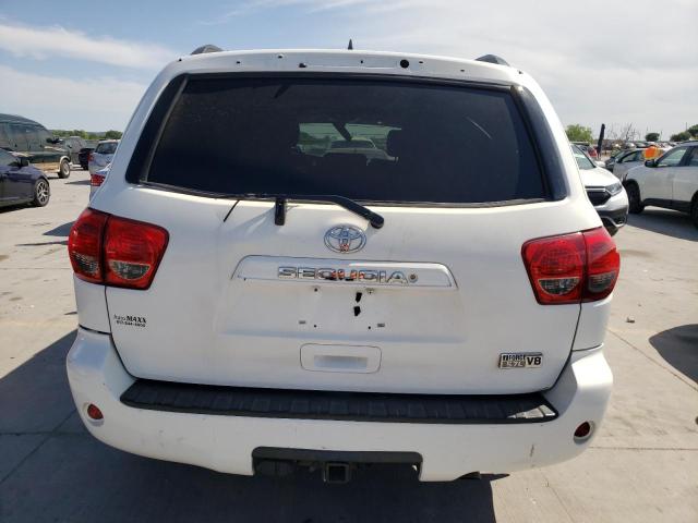 5TDZY5G16CS039589 - 2012 TOYOTA SEQUOIA SR5 WHITE photo 6