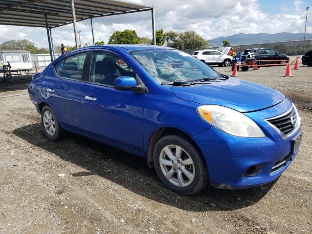 3N1CN7AP0CL891842 - 2012 NISSAN VERSA S BLUE photo 4