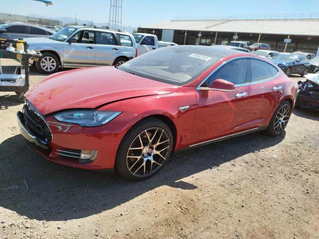 5YJSA1H15EFP44985 - 2014 TESLA MODEL S Qırmızı foto 1