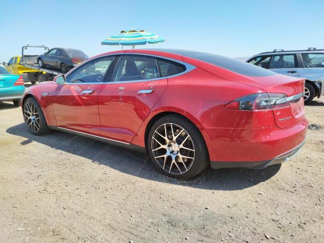 5YJSA1H15EFP44985 - 2014 TESLA MODEL S Qırmızı foto 2