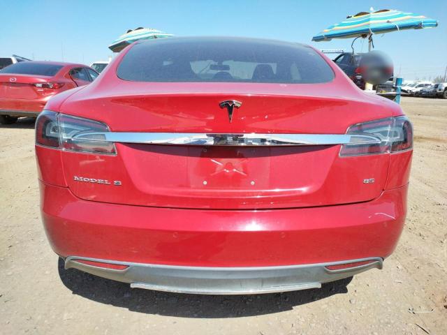 5YJSA1H15EFP44985 - 2014 TESLA MODEL S Qırmızı foto 6