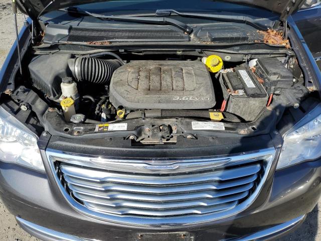 2C4RC1CGXFR742742 - 2015 CHRYSLER TOWN & COU TOURING L GRAY photo 12