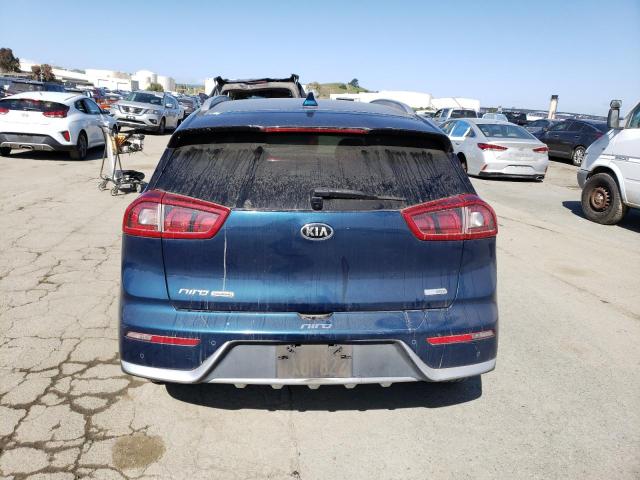 KNDCE3LC6H5038207 - 2017 KIA NIRO EX TOURING BLUE photo 6