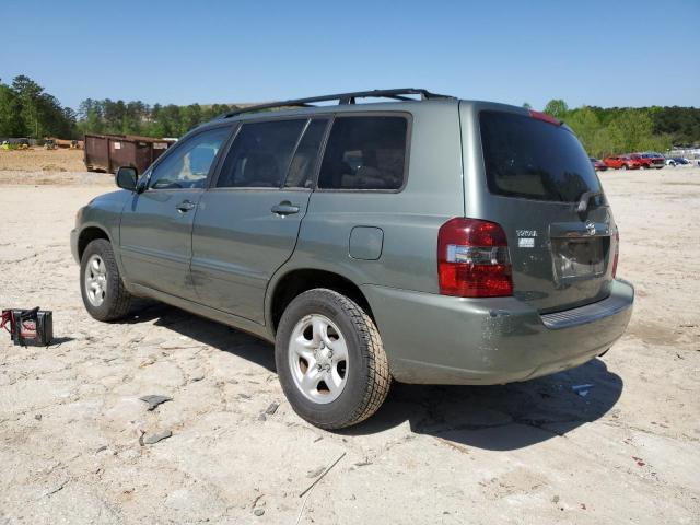 JTEGD21A660148681 - 2006 TOYOTA HIGHLANDER GREEN photo 2