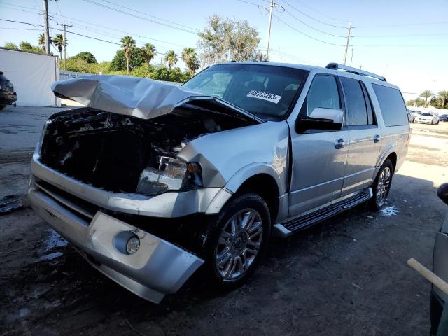 1FMJK1K53BEF16111 - 2011 FORD EXPEDITION EL LIMITED SILVER photo 1