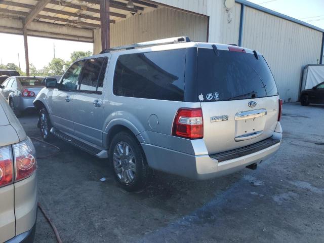 1FMJK1K53BEF16111 - 2011 FORD EXPEDITION EL LIMITED SILVER photo 2