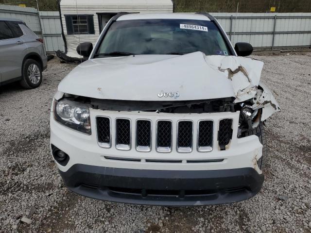 1C4NJDBB9ED884562 - 2014 JEEP COMPASS SPORT WHITE photo 5