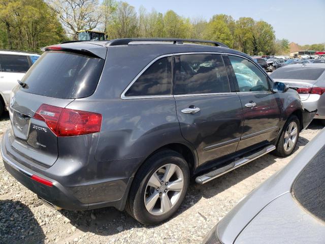 2HNYD2H29BH527911 - 2011 ACURA MDX GRAY photo 3