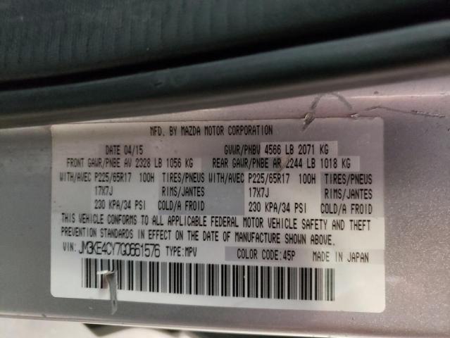 JM3KE4CY7G0661576 - 2016 MAZDA CX-5 TOURING SILVER photo 12