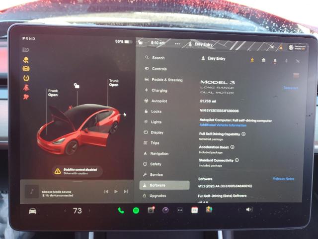 5YJ3E1EB5JF120006 - 2018 TESLA MODEL 3 RED photo 9