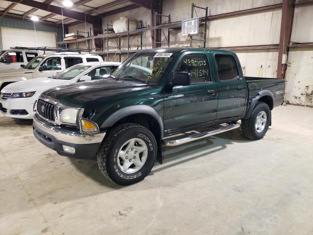 5TEGN92N31Z750698 - 2001 TOYOTA TACOMA DOUBLE CAB PRERUNNER GREEN photo 1