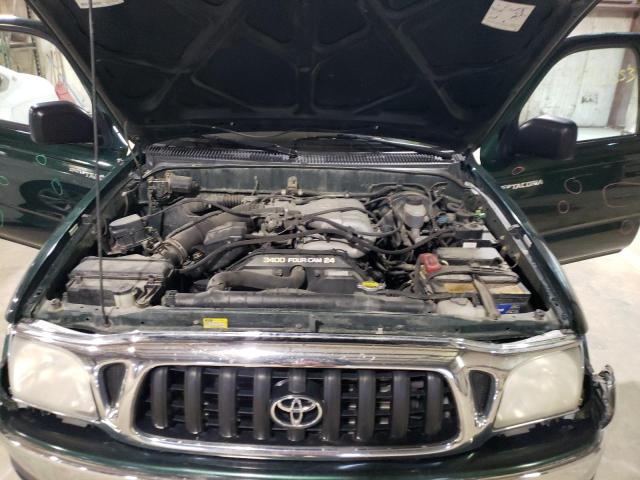 5TEGN92N31Z750698 - 2001 TOYOTA TACOMA DOUBLE CAB PRERUNNER GREEN photo 11