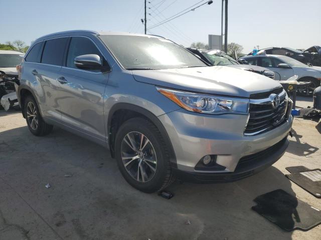 5TDJKRFH1GS286593 - 2016 TOYOTA HIGHLANDER XLE SILVER photo 4