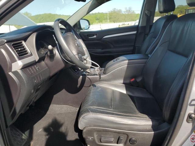 5TDJKRFH1GS286593 - 2016 TOYOTA HIGHLANDER XLE SILVER photo 7