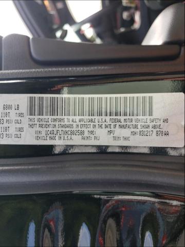 1C4RJFLTXHC847440 - 2017 JEEP GRAND CHER TRAILHAWK შავი ფოტო 10