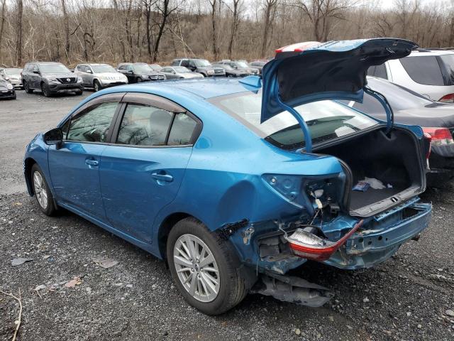 4S3GKAB64J3619751 - 2018 SUBARU IMPREZA PREMIUM BLUE photo 2