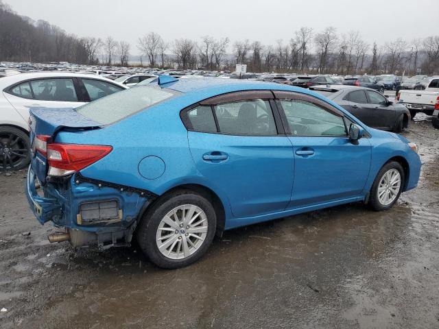 4S3GKAB64J3619751 - 2018 SUBARU IMPREZA PREMIUM BLUE photo 3