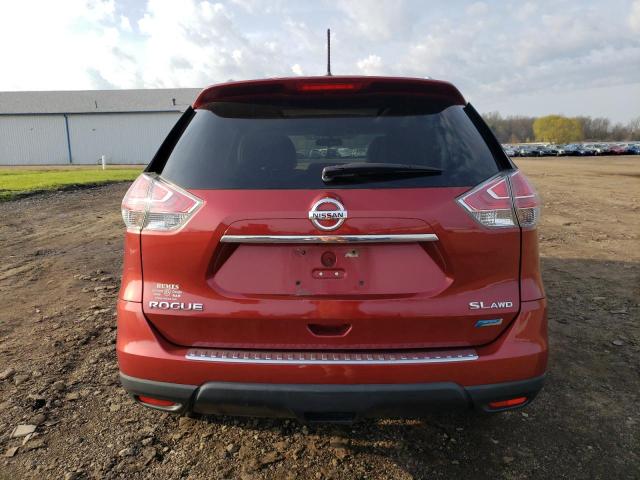 5N1AT2MV4EC866346 - 2014 NISSAN ROGUE S RED photo 6