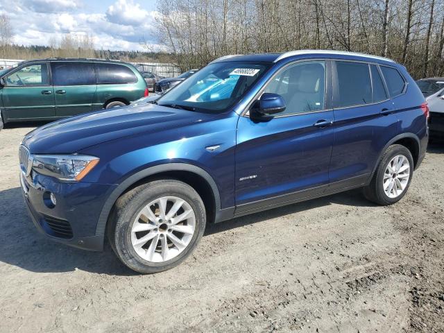 5UXWZ7C57H0V86268 - 2017 BMW X3 SDRIVE28I BLUE photo 1