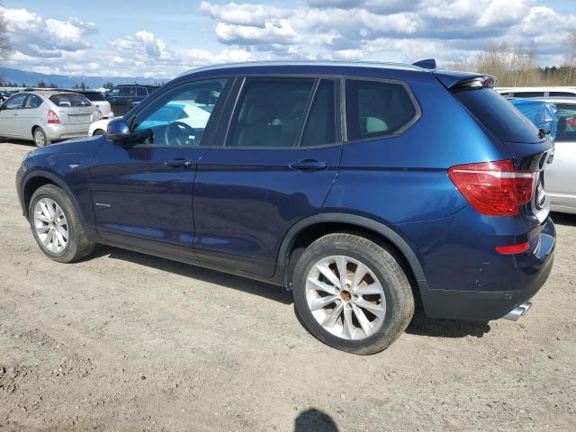 5UXWZ7C57H0V86268 - 2017 BMW X3 SDRIVE28I BLUE photo 2